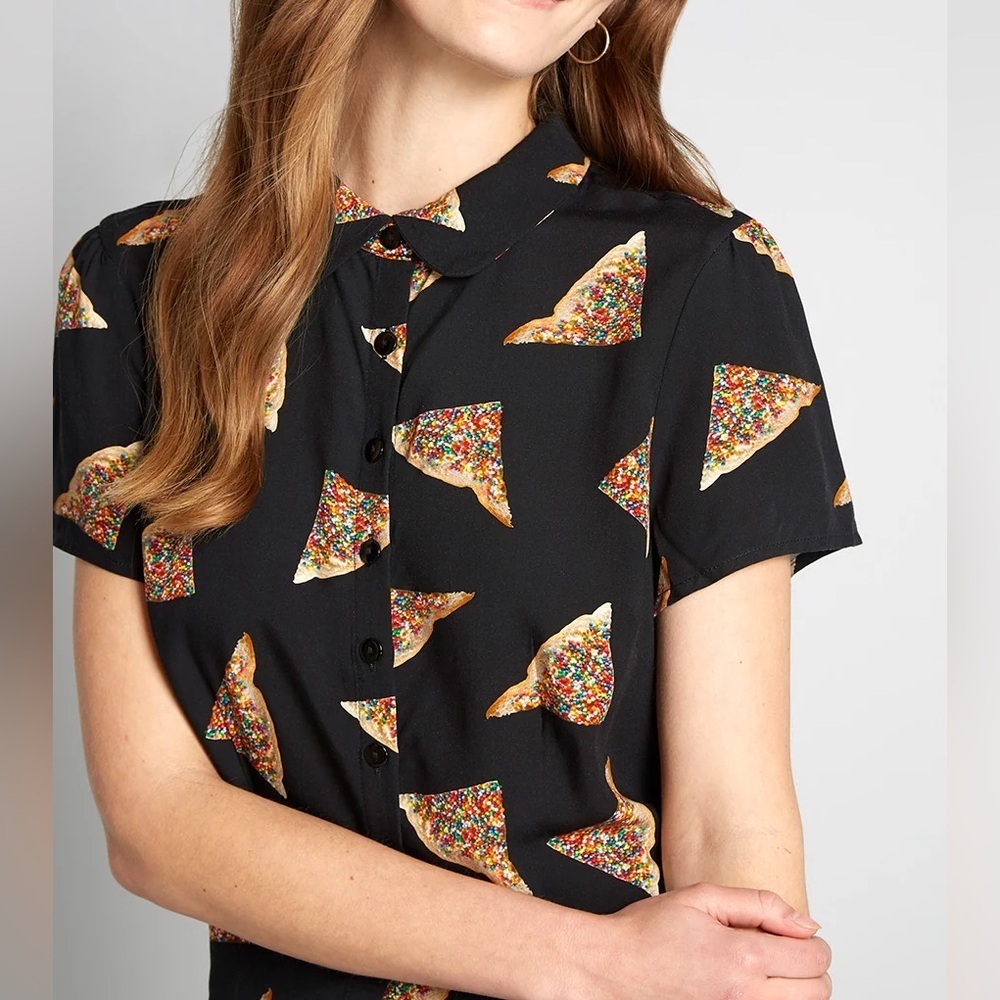 Dangerfield Modcloth Making that Fairy Bread Button up Top Toast
